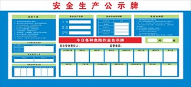安全生产公示牌