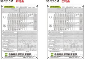 中联重科塔式起重机铝牌