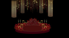 红金婚礼交接区