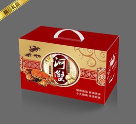 盘锦河蟹平面展开图