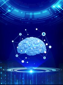 蓝色创意人工智能