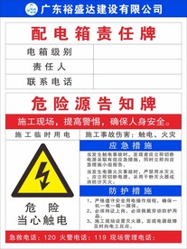 配电箱责任牌
