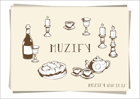 9款入餐具素描画