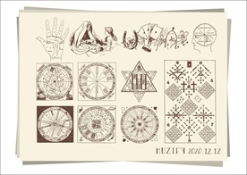 14款入纸牌素描画