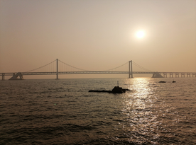 午后的星海湾大桥