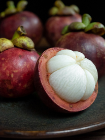 山竹水果果肉背景素材