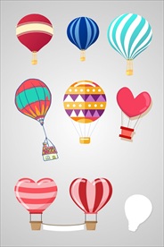 热气球素材