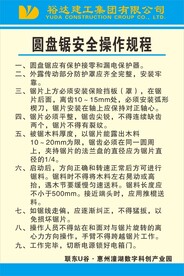 圆盘锯操作规程