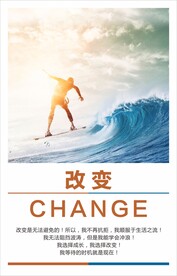 青春正能量励志海报