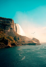 天空云朵海边风景摄影背景