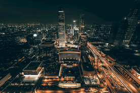 北京东三环国贸夜景