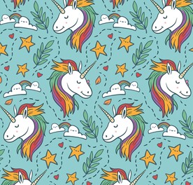 独角兽头像背景