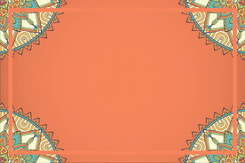 简单带有几何元素的红色背景