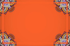 简单带有几何元素的红色背景