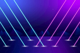 霓虹灯舞台图片