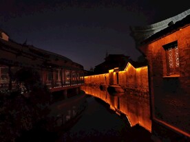 乌镇灯光夜景