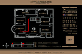 紧急消防疏散图