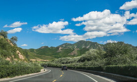 公路弯道摄影图