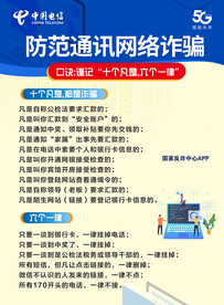 电信诈骗 通讯诈骗 单页