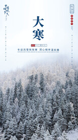 大寒节气海报
