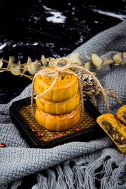 月饼中秋美食食材背景素材