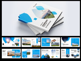 简约电力电网画册设计