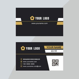 黑色名片设计