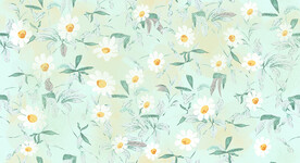 小碎花 菊花 扎染