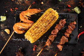 烧烤羊肉串美食