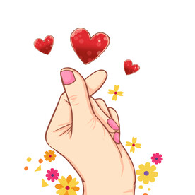 爱心手