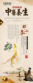 养生之道 山水墨国风 中医中药