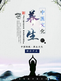 养生之道 山水墨国风 中医中药
