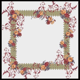 丝绸围巾方巾分色描稿文件