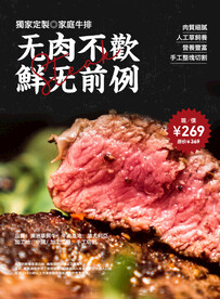 牛排海报