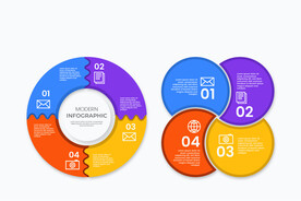 圆形信息图表元素