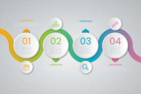 时间线梯度信息图标