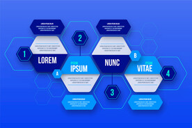 步骤信息图表模板