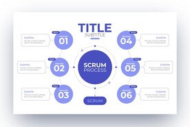 蓝色科技信息图表设计