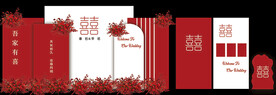 红色婚礼背景