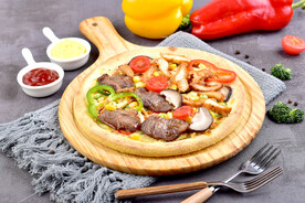 牛排鸡排香菇披萨