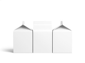 纸盒牛奶样机