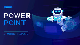 机器人科技感插画