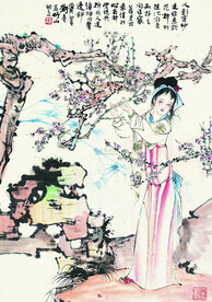 梅花仕女图