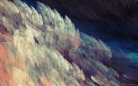 浓郁云涌数字艺术画