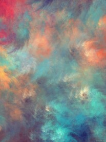 浓郁云涌数字艺术画