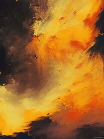 浓郁云涌数字艺术画