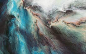 浓郁云涌数字艺术画