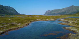 山脉河流草原湿地航拍