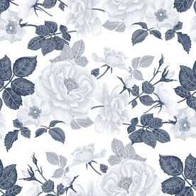 线条手绘花朵花卉