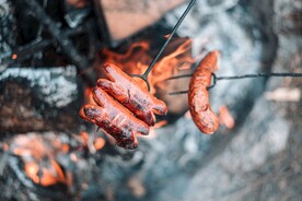 烧烤美食烤肠图片素材